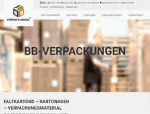 Tablet Screenshot of bb-verpackungen.de